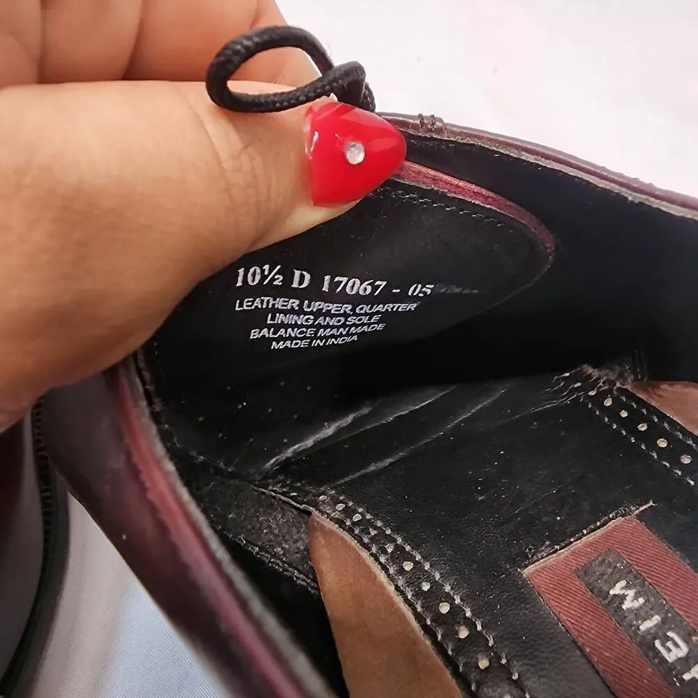 Florsheim leather burgundy